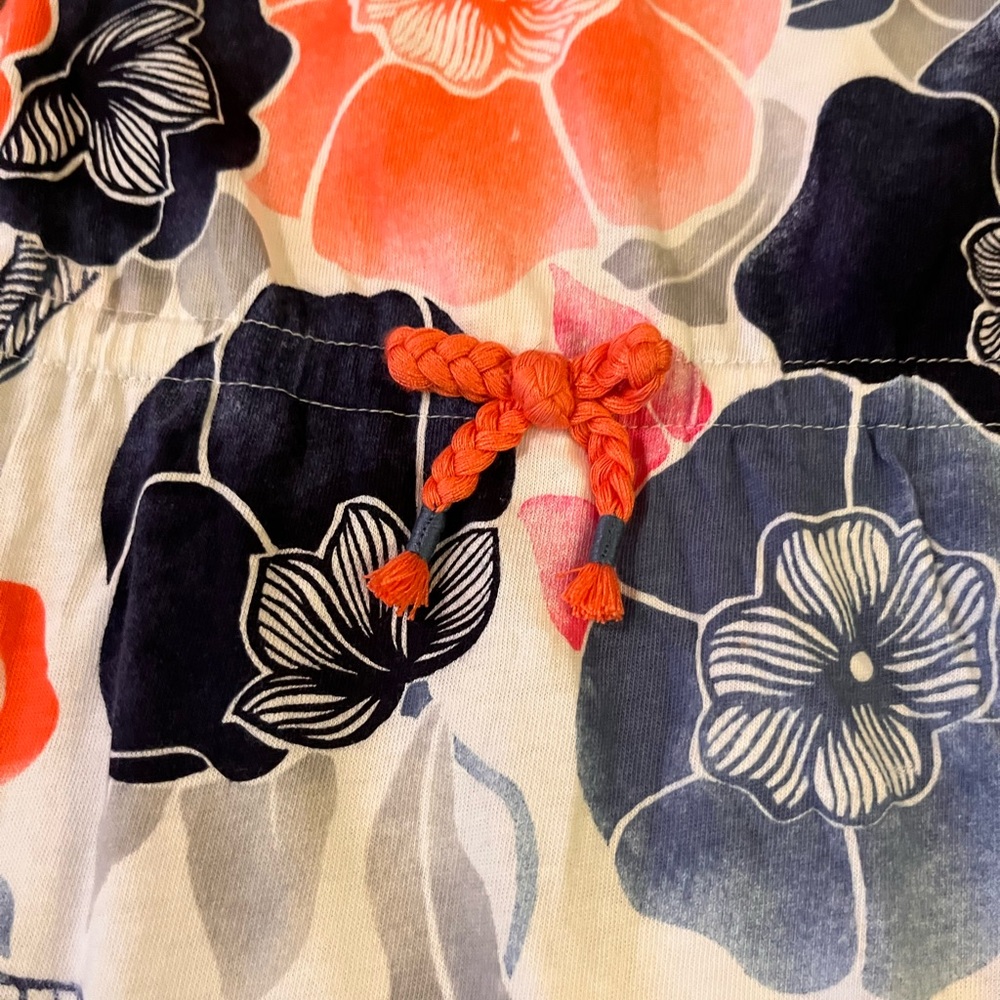 Gymboree‎ Floral Maxi Dress in Orange and Blue - Picture 2 of 6